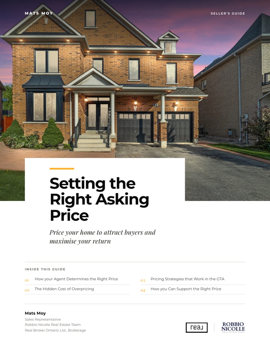 Cover of the Setting the right asking price PDF